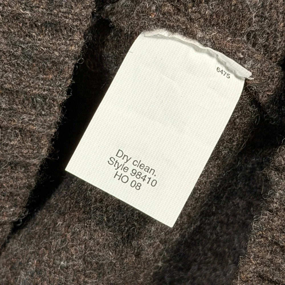 Vintage J Crew Mens Argyle‎ Quarter Zip Sweater Wool XL Brown Tan Gray